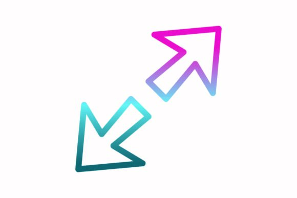 Arrow Rainbow Coloring Icon: A Versatile Graphics Tool
