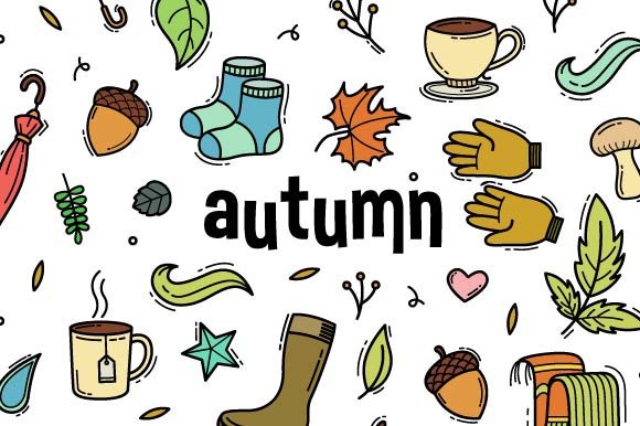 Autumn Doodle Hand Drawn: A Versatile Graphics and Illustrations Asset