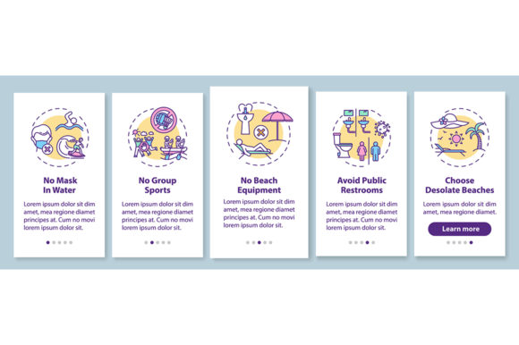 Beach Safety Onboarding Mobile App Pages: A Designer's Review