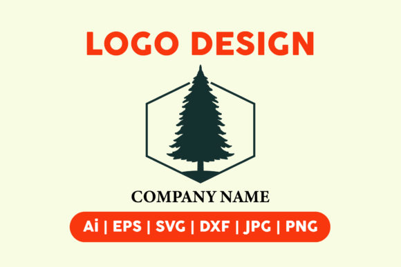 Christmas Logo Tree Hexagon: A Versatile Graphic for Holiday Branding