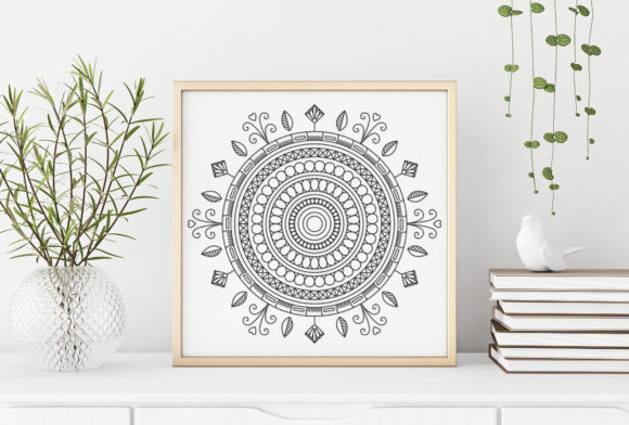 Elegant Mandala Art Tribal for Local Business Graphics
