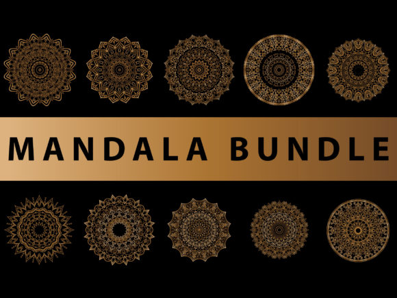 Enhance Your Graphics with Mandala Pack Gold Tattoo