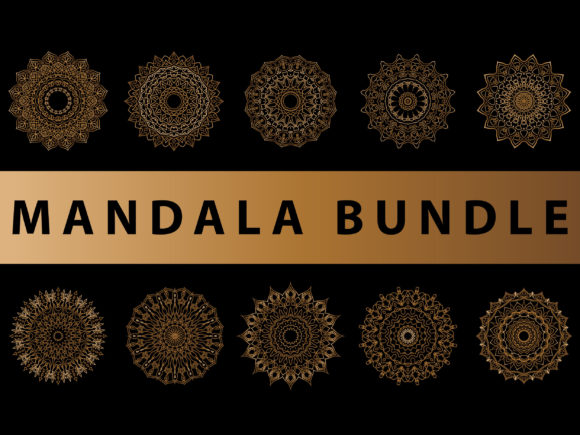 Enhance Your Graphics with Mandala Pack Gold Texture