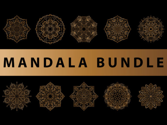Enhancing Brand Elegance with Mandala Bundle Gold Visual