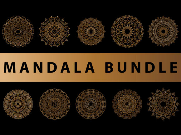 Enhancing Your Content with Mandala Pack Gold Drawing Graphics