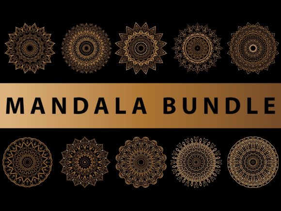 Explore Mandala Pack Gold: A Versatile Graphics and Patterns Asset
