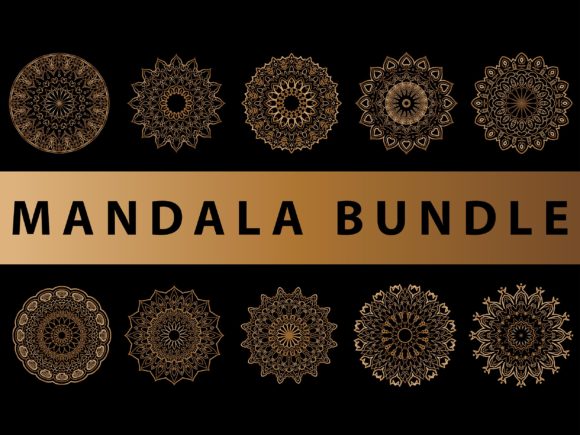 Exploring Mandala Pack Gold 10 Item