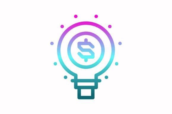 Idea Rainbow Coloring Icon: A Versatile Graphics Asset
