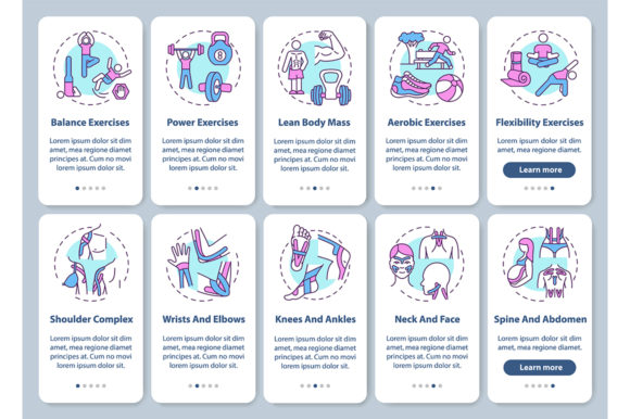 Kinesiology Onboarding Mobile App Page