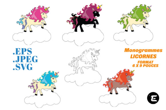 Monogramme Unicorn: A Versatile Graphics Asset for Crafts