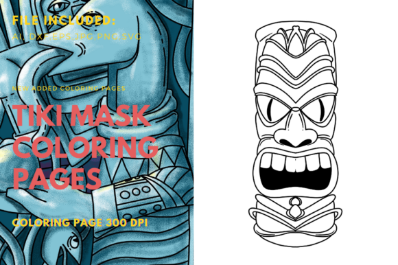 Polynesians Traditional Tiki Mask: A Versatile Graphics Asset