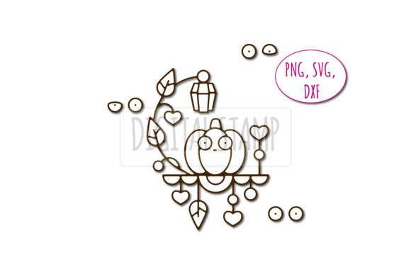 Pumpkin. Halloween Nigh. Photoshop Brush for Creative Graphics