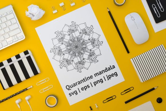 Quarantine Mandala Sublimation: A Unique Graphics Asset