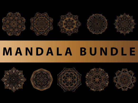 Review: Mandala Bundle Gold Vector Design for Graphics and Patterns