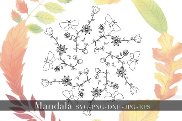 Review: Mandala - Butterfly Spring Ornament for Graphics and Illustrations