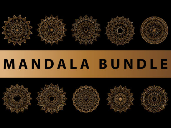 Review: Mandala Pack Gold Bohemian Graphics for Branding