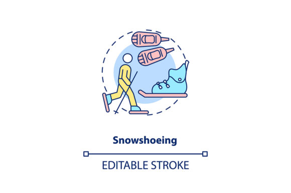 Review: Snowshoeing Concept Icon for Graphics and Icons