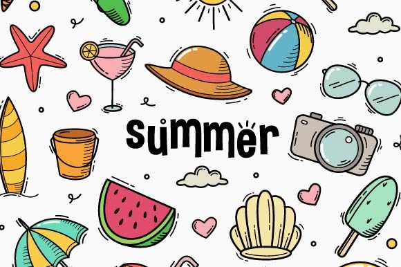 Summer Doodle Hand Drawn: A Versatile Graphic for Local Branding