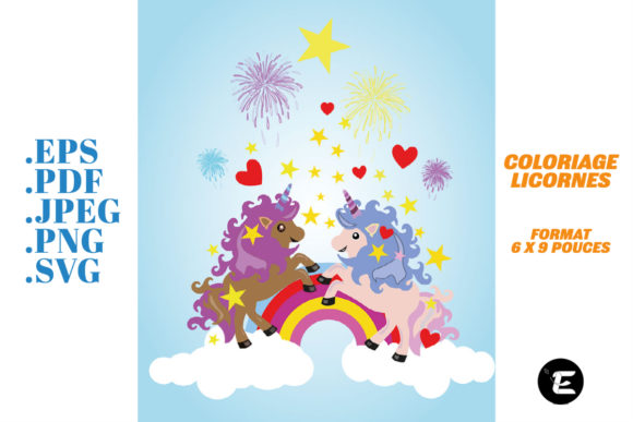 Unicorn with Page of COLOURING: Perfect for Creative Branding